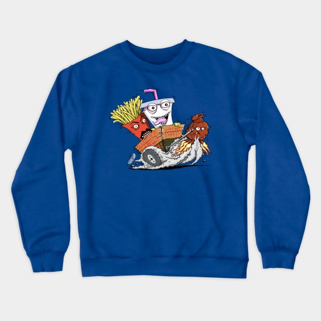 Danger Cart Crewneck Sweatshirt by pigboom